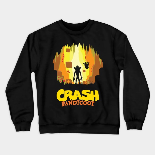 Crash is back Crewneck Sweatshirt by T-shirt Factory